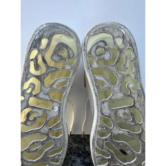 Alexander McQueen unisex Oversized Sneaker Clear Sole - White Womens Size EU 40 - Picture 10 of 13